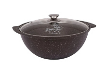 KUKMARA кмк37а а/пр литой 3,5л д/плова стекл/кр Кофейный мрамор Казан КУКМОР кмк37а а/пр литой 3,5л д/плова стекл/кр Кофейный мрамор