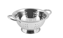MALLONY Дуршлаг из нерж стали с двумя боковыми ручками Napoletano, диа 22 см (985521) Дуршлаг