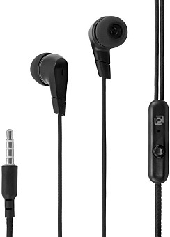 OKLICK Гарнитура внутриканальные Оклик HS-S-250 1.2м черный проводные в ушной раковине (SS-E161)