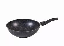 МЕЧТА 078802 Гранит black WOK 28 см съемная ручка Посуда