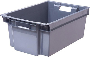 ТАРА.РУ Север помнит 125-2 ВС полимерный 600х400х250 сплошной серый (35601)