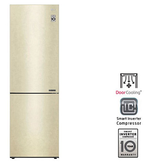 LG GA-B509CECL 419л. бежевый Холодильник