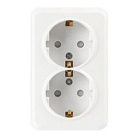 SMARTBUY (SBE-03w-16-S2-1Z) Юпитер, 2-местная, белый Розетка