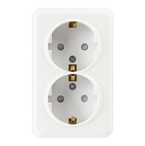 SMARTBUY (SBE-03w-16-S2-1Z) Юпитер, 2-местная, белый Розетка