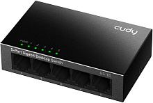 CUDY Коммутатор GS105 5 портов (5x1000Mbs, неуправляемый, настольный, L2, корпус-металл) (GS105)