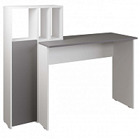 МЕБЕЛЬ-КОМПЛЕКС ЛАЙТ Стол рабочий комбинированный Белый/Серый шифер Модульная мебель