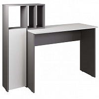 МЕБЕЛЬ-КОМПЛЕКС ЛАЙТ Стол рабочий комбинированный Серый шифер/Белый Модульная мебель