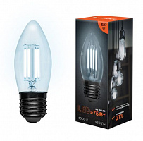 REXANT (604-094) Свеча CN35 9.5 Вт 950 Лм 4000K E27 прозрачная колба Лампа светодиодная