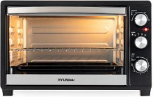 HYUNDAI MIO-HY074 серебристый/черный Мини-печь