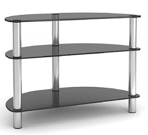 MD 404 slim/хром/дымч Стойка для TV