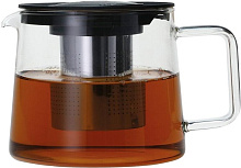 MALLONY Чайник заварочный Skandi, объем 600 мл, из боросиликатного стекла, с прямоугольной ручкой (910124) Чайники заварочные