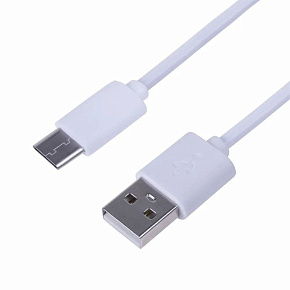 REXANT (18-1881-1) Шнур USB 3.1 type C (male)-USB 2.0 (male) 1 м белый Дата-кабель