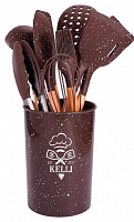 KELLI KL-01123 Шоколадный Набор кухонных принадлежностей