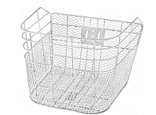 STELS Велокорзина передняя JL-027 для 28", стальная белая для 28" 270045*LU052197 Велокорзина STELS Велокорзина передняя JL-027 для 28", стальная бела
