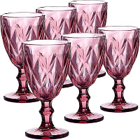 LORAINE 60433 Набор бокалов 340 мл 6 шт розовый LR (х4)