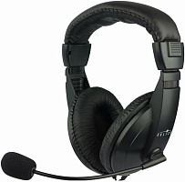 OKLICK Наушники с микрофоном Оклик HS-M137V черный 1.8м мониторные оголовье (614046)