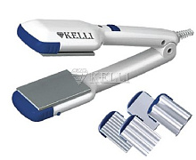 KELLI KL-1204 (щипцы-гофре) бел.с голубым Прибор для укладки волос