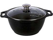 KUKMARA к22а а/пр литая 2,0л стекл/кр Кастрюля