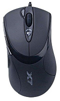 Мышь A4 X-718BK черный оптическая (3200dpi) USB1.1 игровая (6but) Мышь