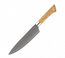 MALLONY Нож с пластиковой рукояткой под дерево FORESTA поварской 20 см (103560) Нож