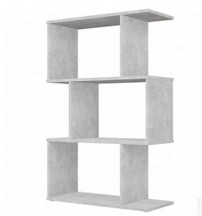 POLINI Стеллаж Polini Home Smart фигурный 3 секции, бетон (1кор) Стеллаж