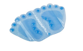 РЫЖИЙ КОТ Коврик ПВХ для ванной "Следы" (008622) Коврик ПВХ для ванной