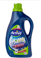 ACTIVE Гель-концентрат для стирки белья универсальный Clean Breeze Альпийские луга, 2500 мл, Green (511601121) Гель для стирки ACTIVE Гель-концентрат 