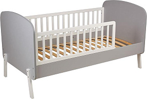 POLINI Кровать детская Polini kids Mirum 2000, серый-белый (1 кор) Кровать детская