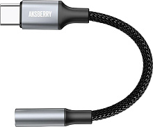 AKSBERRY (6900318450013) J1 Type-C Jack 3.5 мм, чёрный