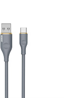 AKSBERRY (6900307850015) X162 Liquid silicone USB-A -Type-C, серый Кабель