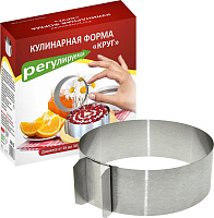 MULTIDOM Кулинарная форма регулируемая "Круг" 16-30см AN8-25 Кулинарная форма MULTIDOM Кулинарная форма регулируемая "Круг" 16-30см AN8-25