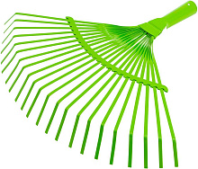 PALISAD стальные, 425 мм, 22 плоских зуба, эмалированные, без черенка, 617705 Грабли веерные