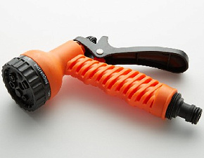 DELTA ПП-0001 Пистолет-распылитель 7-и позиционный "Зеленый луг"(100) Набор шлангов