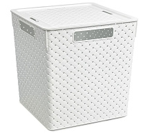 VIOLET Береста с крышкой 23л венге 6823105 Корзина для хранения