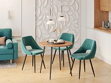 POLINI Стол обеденный Home London дуб крафт золотой-черный (1 кор.) Корпусная мебель