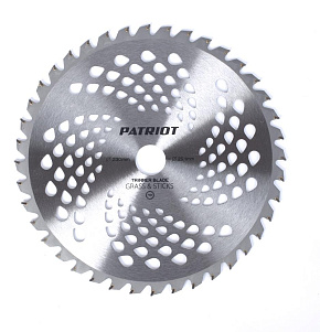 PATRIOT 809115226 Нож смен. для садовых триммеров TBS-40 Promo L=230мм Нож