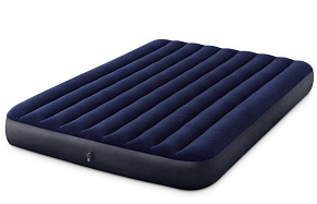 INTEX Матрас надувной CLASSIC DOWNY AIRBED 152x203x25 см . Арт.64759 Матрас надувной