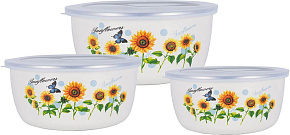 ZEIDAN Z-80625-03 подсолнухи Набор мисок