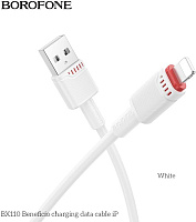 BOROFONE (6941991120718) BX110i USB 2.4A для Lightning , белый Кабель
