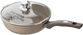 МЕЧТА С30806 Гранит brown 30см несъемная ручка стеклянная крышка Сковорода МЕЧТА с30806 с несъемной ручкой и стеклянной крышкой. "Гранит brown" 30см