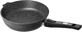 МЕЧТА 024802И Гранит black Induction Pro 24см съемная ручка Сковорода