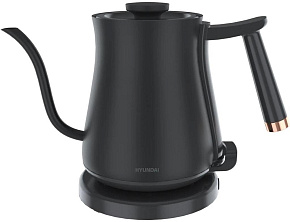 HYUNDAI Чайник HYK-S5500 0.7л. 1000Вт черный/черный (металл) Чайник электрический