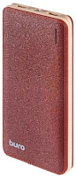 BURO T4-10000 LI-POL 10000MAH 1A+2.1A коричневый 2XUSB