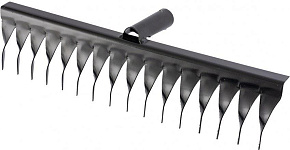 СИБРТЕХ Грабли стальные, 420 мм, 16 витых зубьев, без черенка, Россия,61750 Грабли