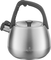 AGNESS 948-1004 со свистком 2,5л, термоаккумулирующее дно, 304 сталь, индукция