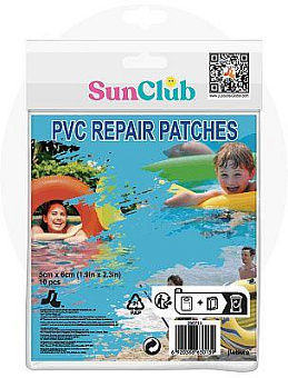 SUNCLUB 290713 (107465) Заплатки ремонтные из ПВХ 5*6 см 10 шт 290713 Sunclub