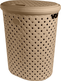 PLAST TEAM PT408711015 Rattan 42л 415х330х510мм шоколадный мокко Корзина для белья