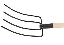 СИБРТЕХ Вилы 4-х рогие, сенные, 210х310х1400 мм, деревянный черенок 63807 Вилы