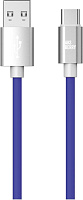 AKSBERRY (6900327660014) X165 Liquid silicone USB A -Type-C, синий