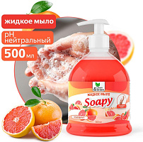 CLEAN&GREEN CG8243 Soapy Light Грейпфрут с дозатором 500мл Жидкое мыло